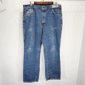 Dickies Denim Vintage Retro Pants‎ Quality Dark Wash Straight Leg Size W38 L30